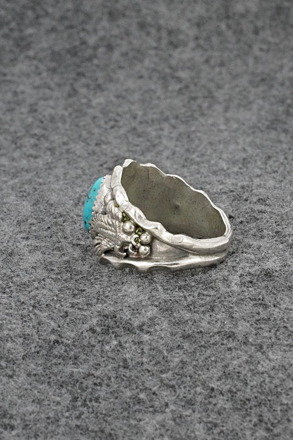 Turquoise & Sterling Silver Ring - Genevieve Francisco - Size 11