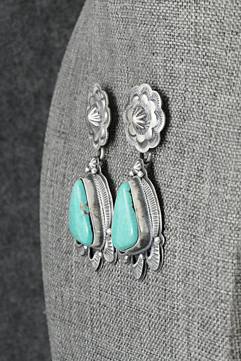 Turquoise & Sterling Silver Earrings - Randy Boyd