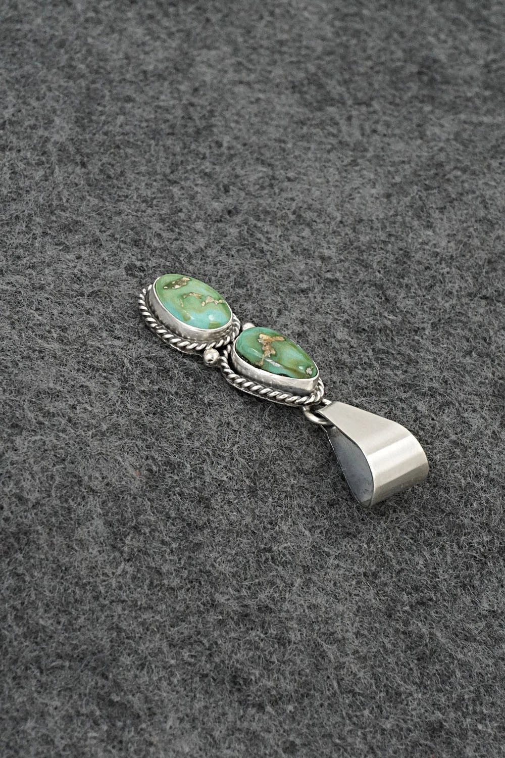 Turquoise & Sterling Silver Pendant - Rena Begay