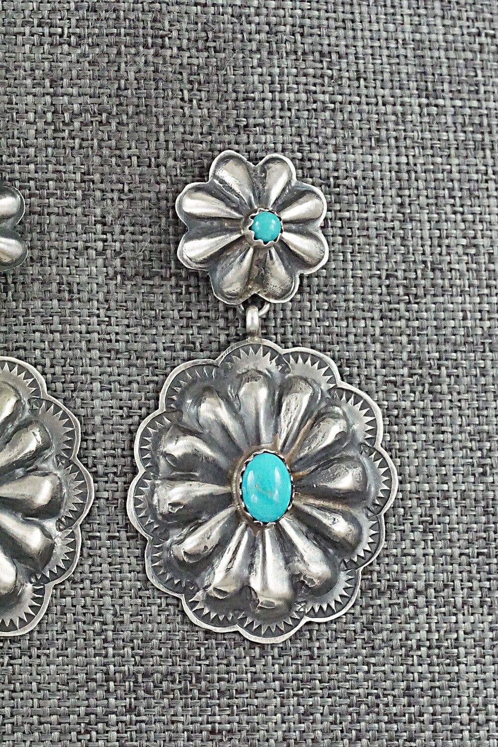 Turquoise & Sterling Silver Earrings - Rita Lee