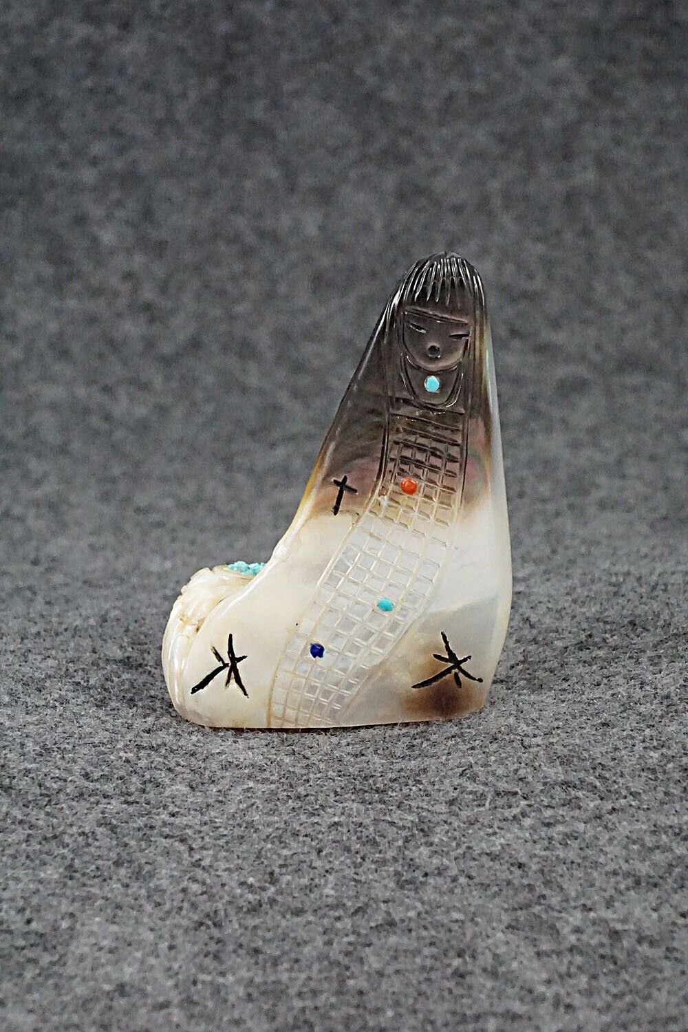 Corn Maiden Zuni Fetish Carving - Sandra Quandelacy