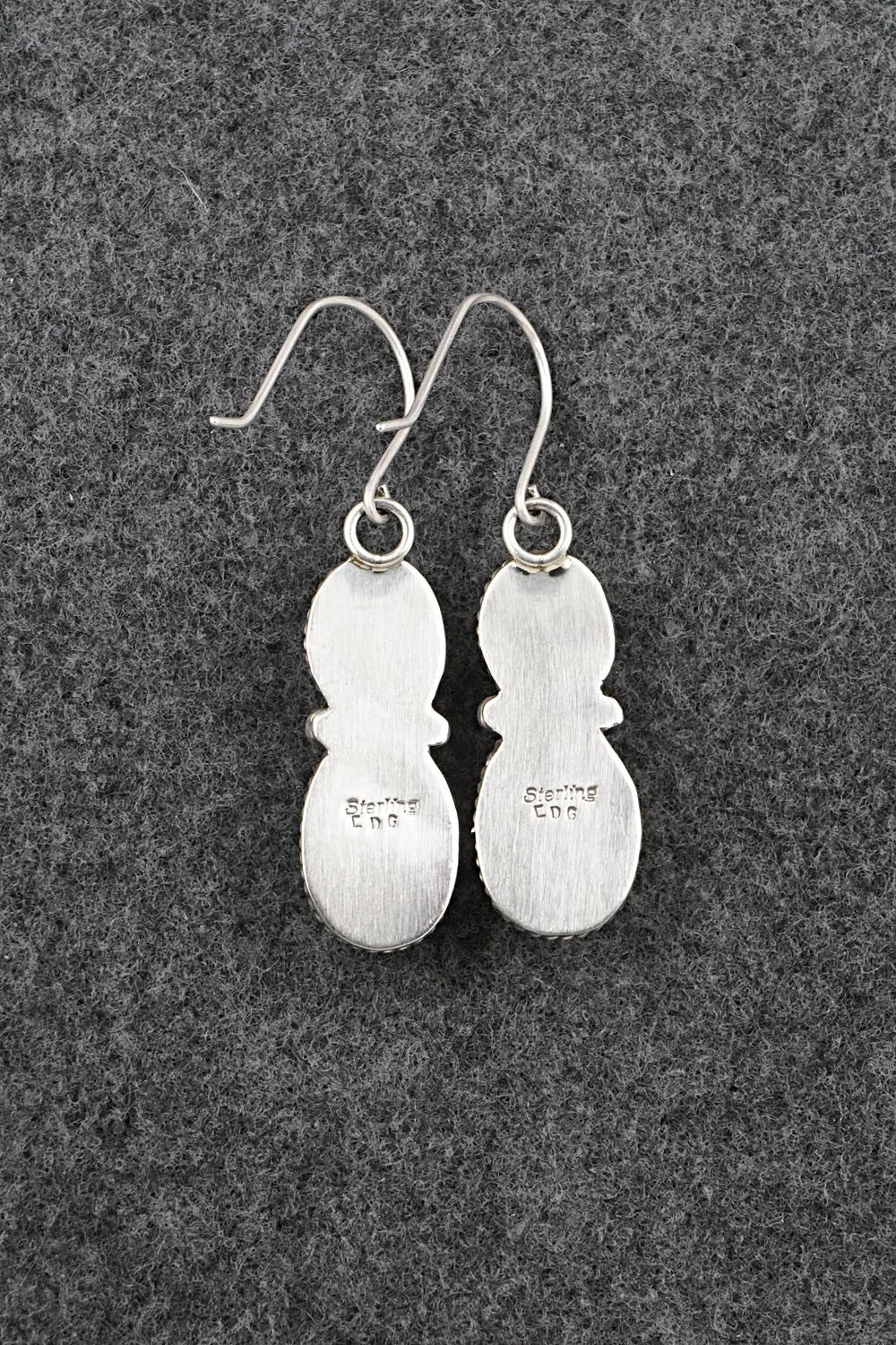 Turquoise & Sterling Silver Earrings - Eugene Gruber