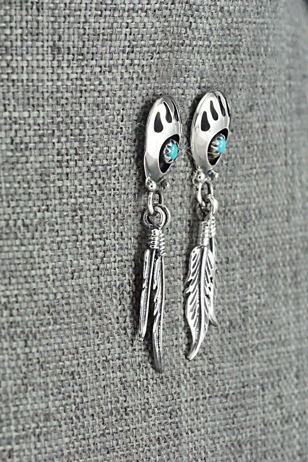 Turquoise & Sterling Silver Earrings - Annie Spencer