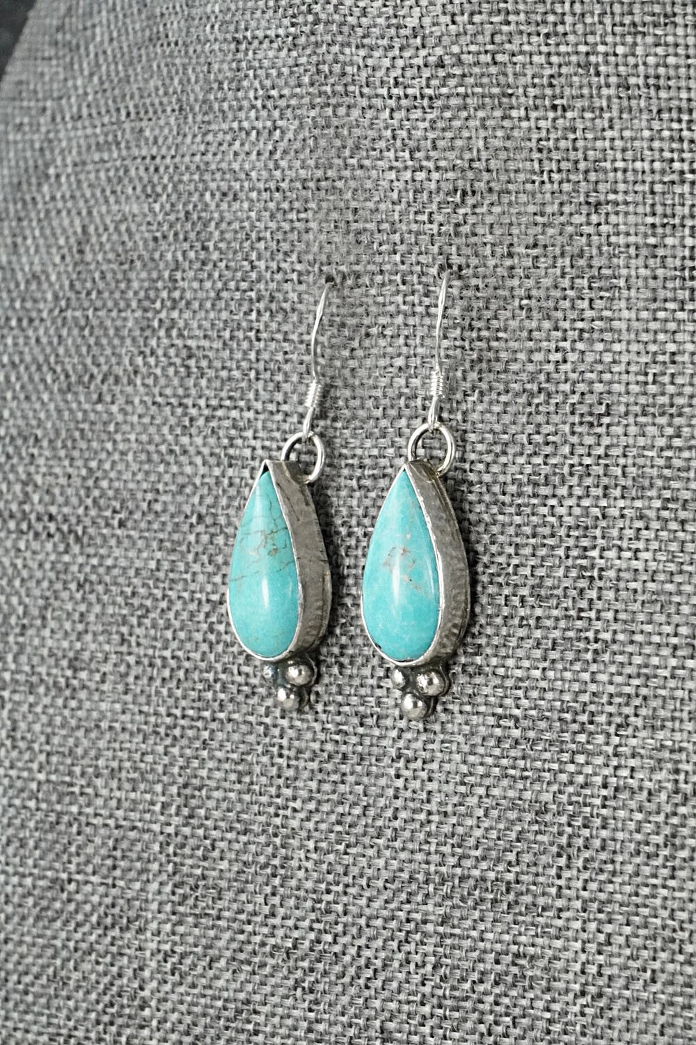Turquoise & Sterling Silver Earrings - Robinson Martinez