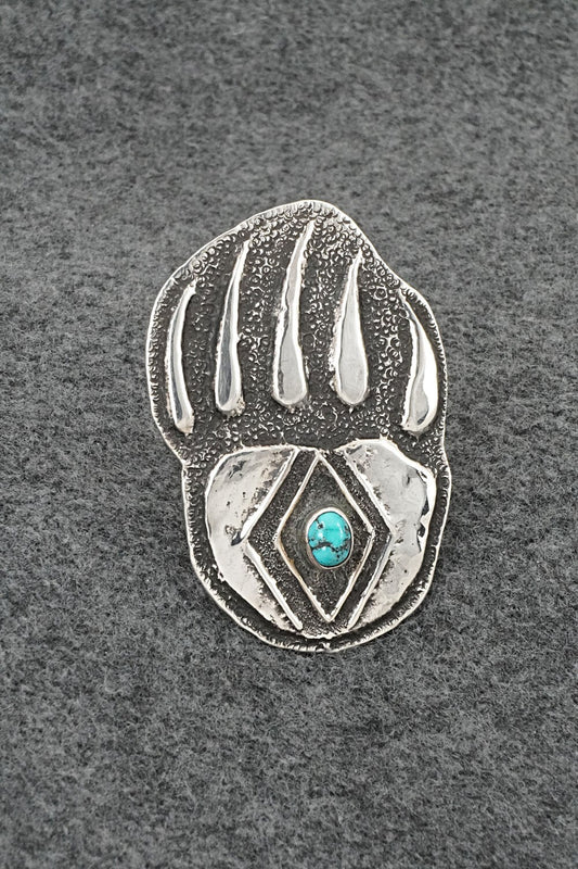 Turquoise & Sterling Silver Ring - Virgil Reeder - 12