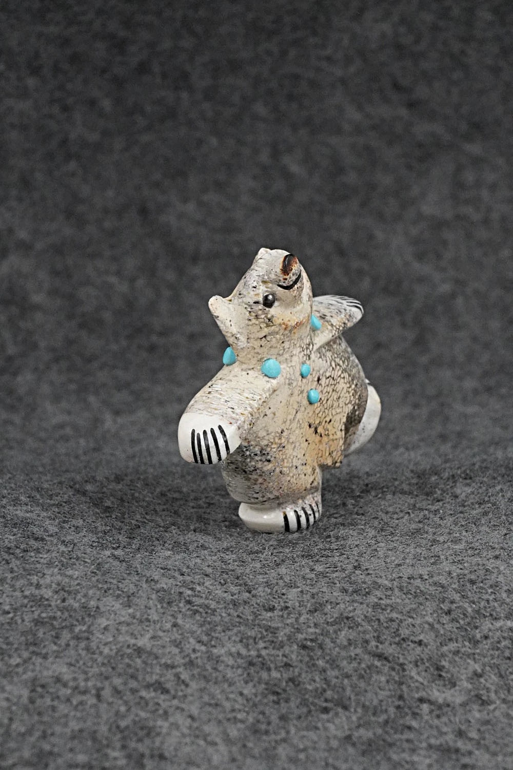 Dancing Bear Zuni Fetish Carving - Claudia Peina
