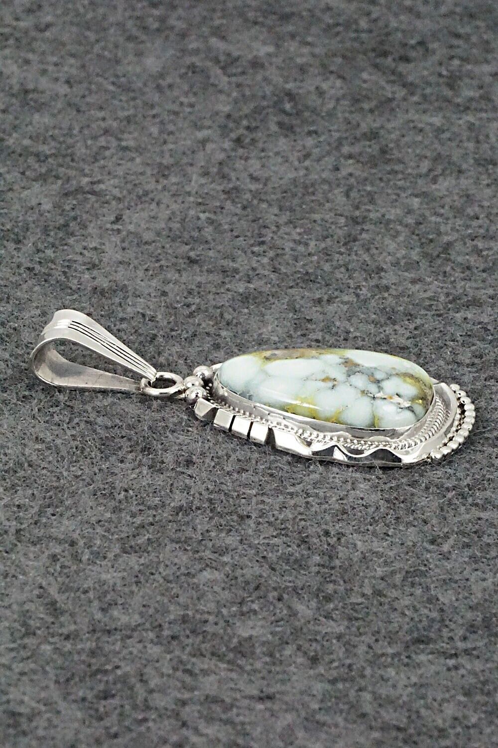 Variscite & Sterling Silver Pendant - Samuel Yellowhair