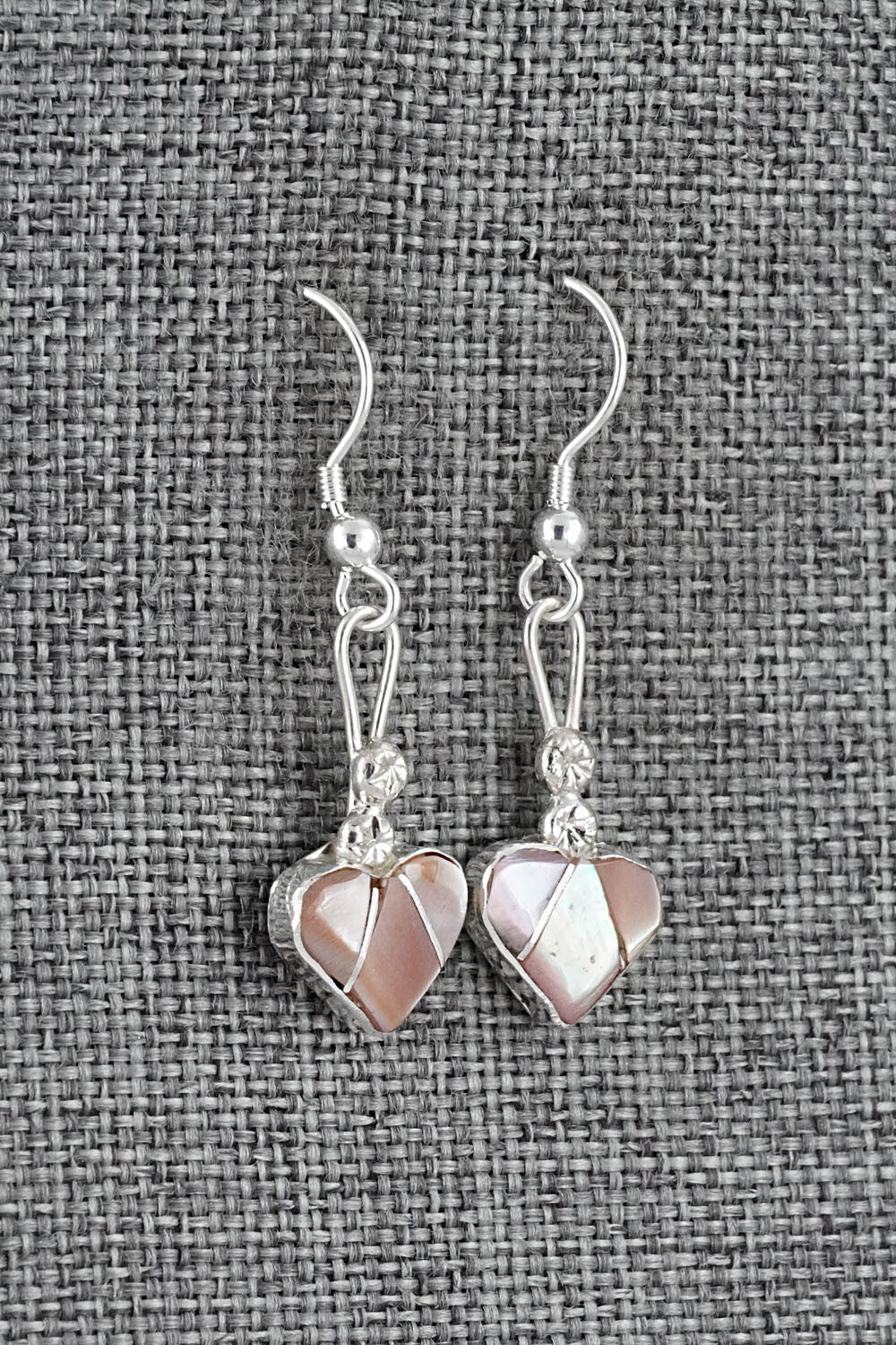 Mother of Pearl Inlay & Sterling Silver Earrings - Ola Eriacho