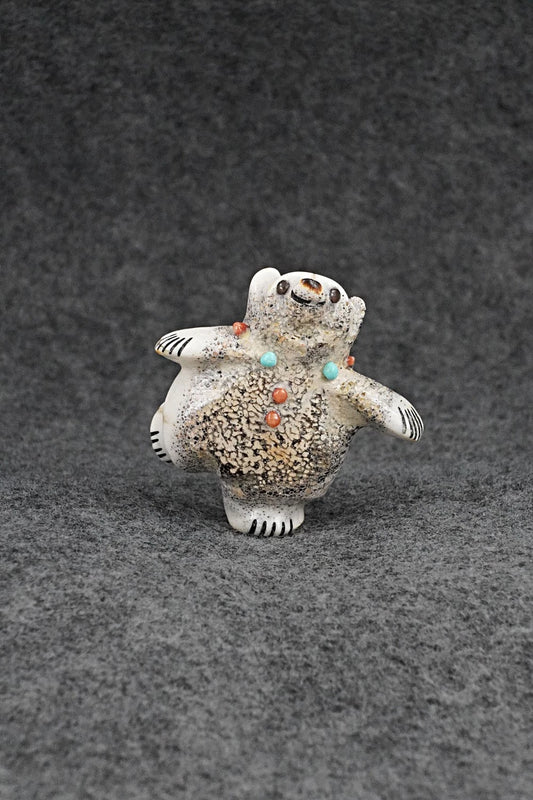 Dancing Bear Zuni Fetish Carving - Claudia Peina