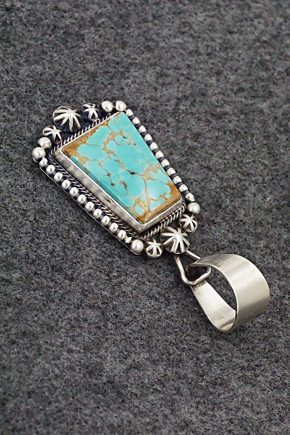 Turquoise & Sterling Silver Pendant - Daniel Benally