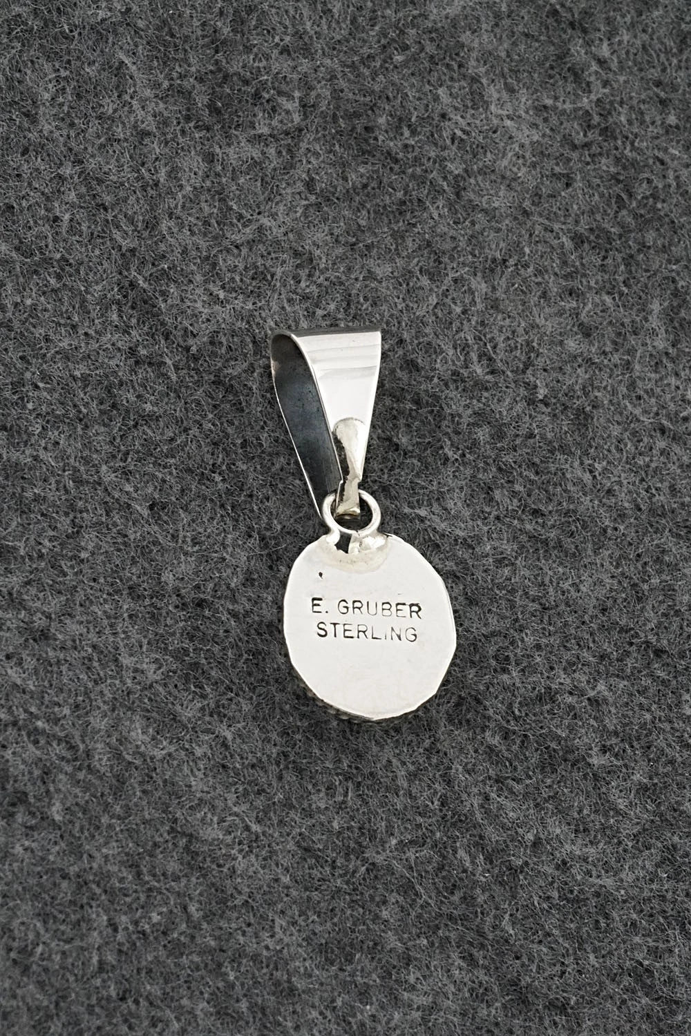 Turquoise & Sterling Silver Pendant - Eugene Gruber