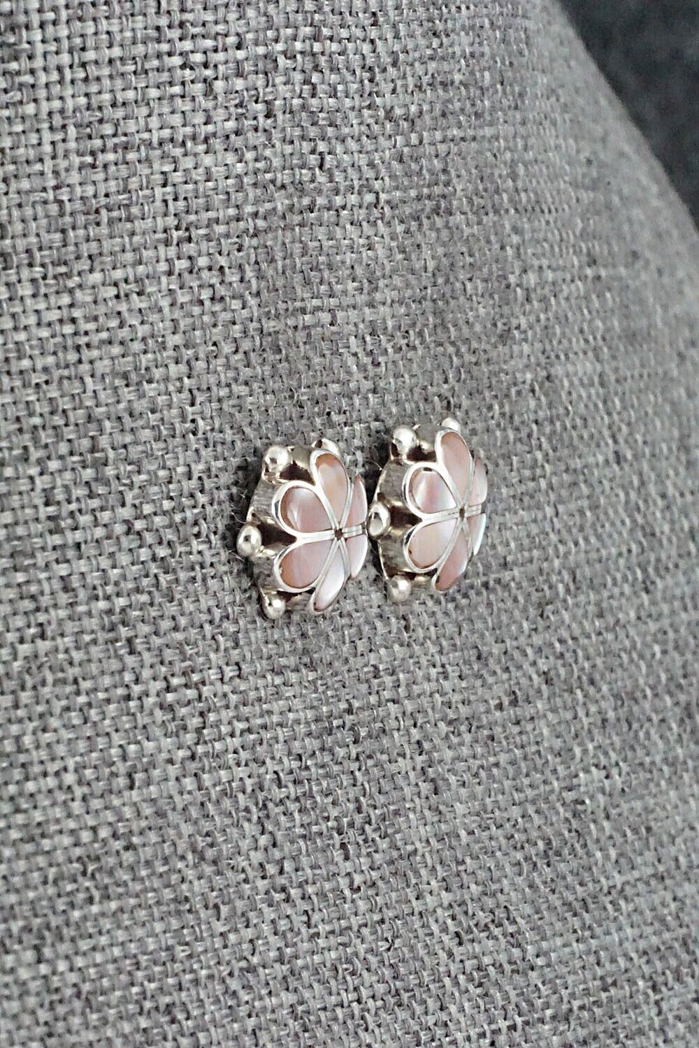 Mother of Pearl & Sterling Silver Earrings - Bernadette Hattie