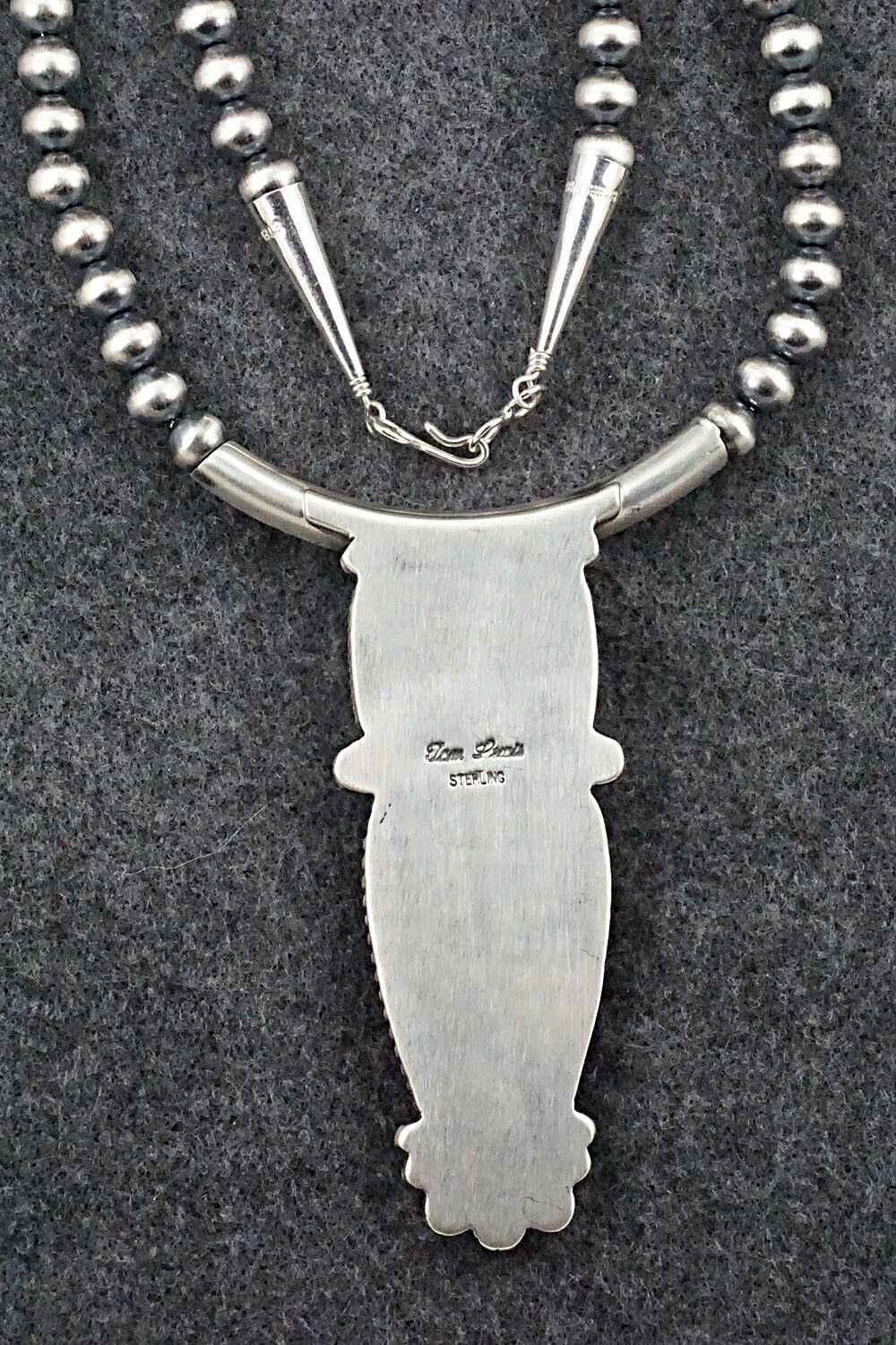 White Buffalo & Sterling Silver Necklace - Tom Lewis