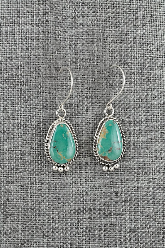 Turquoise & Sterling Silver Earrings - Rosemary Saunders