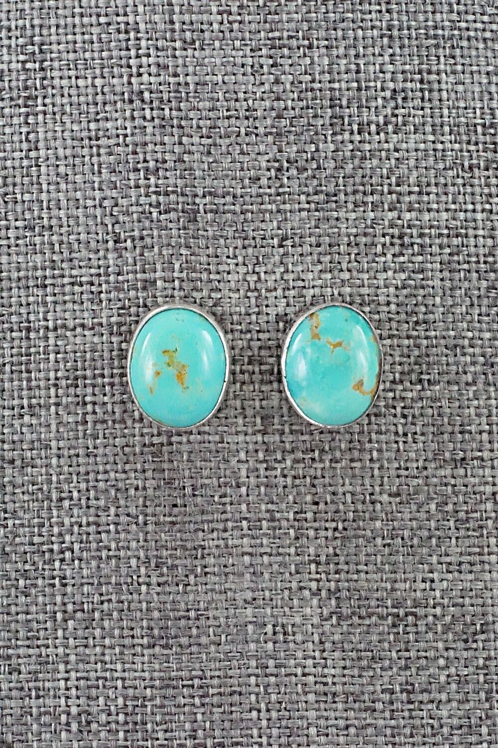 Turquoise & Sterling Silver Earrings - Marco Begaye