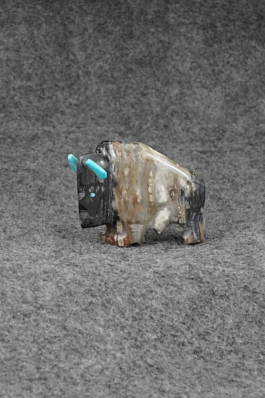 Buffalo Zuni Fetish Carving - Todd Etsate