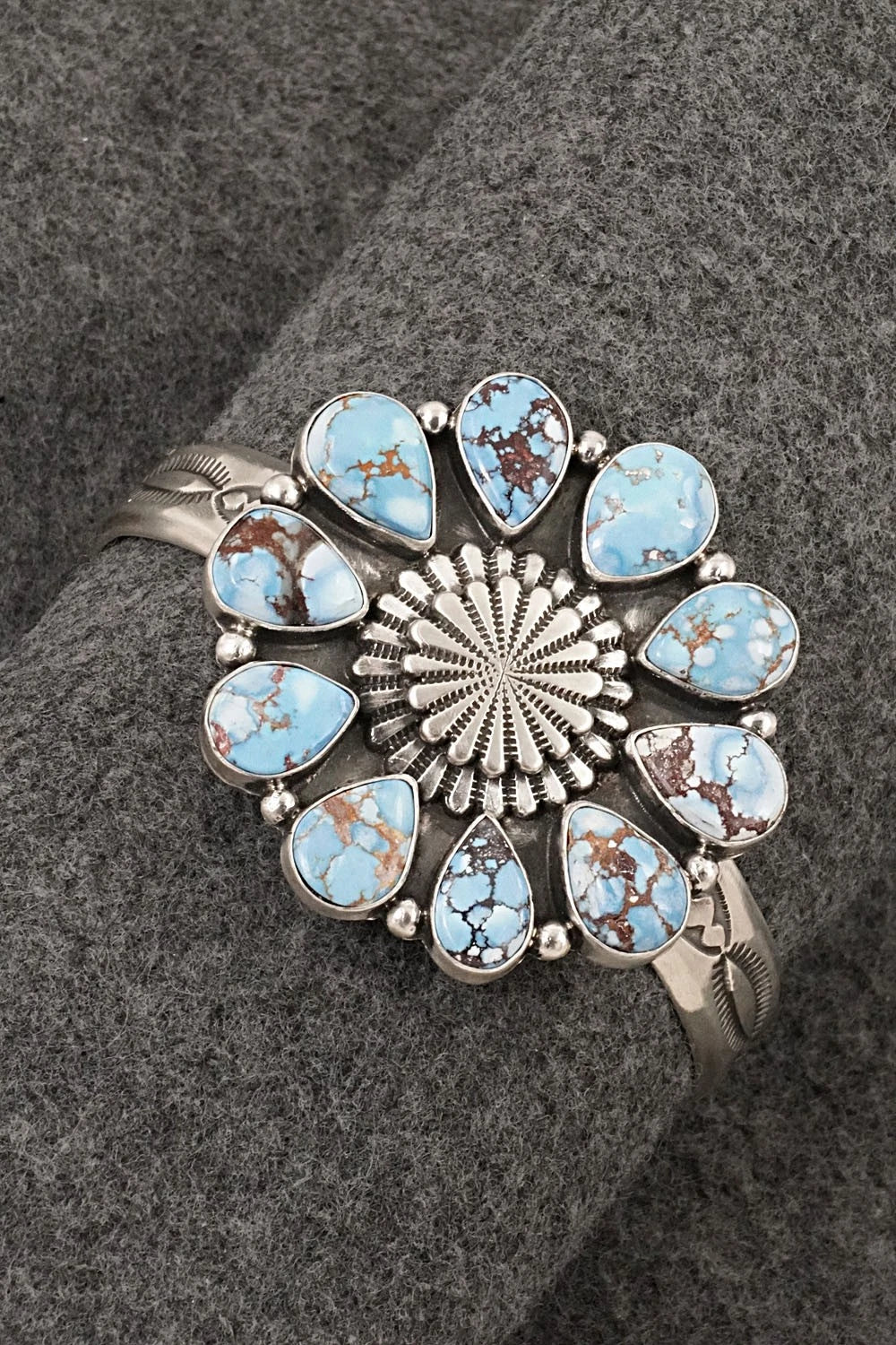 Turquoise & Sterling Silver Bracelet - Derrick Gordon