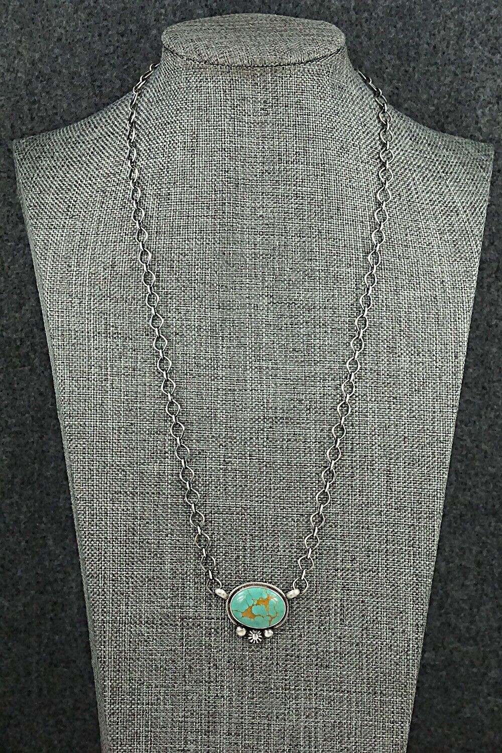 Turquoise & Sterling Silver Necklace - Kathleen Livingston