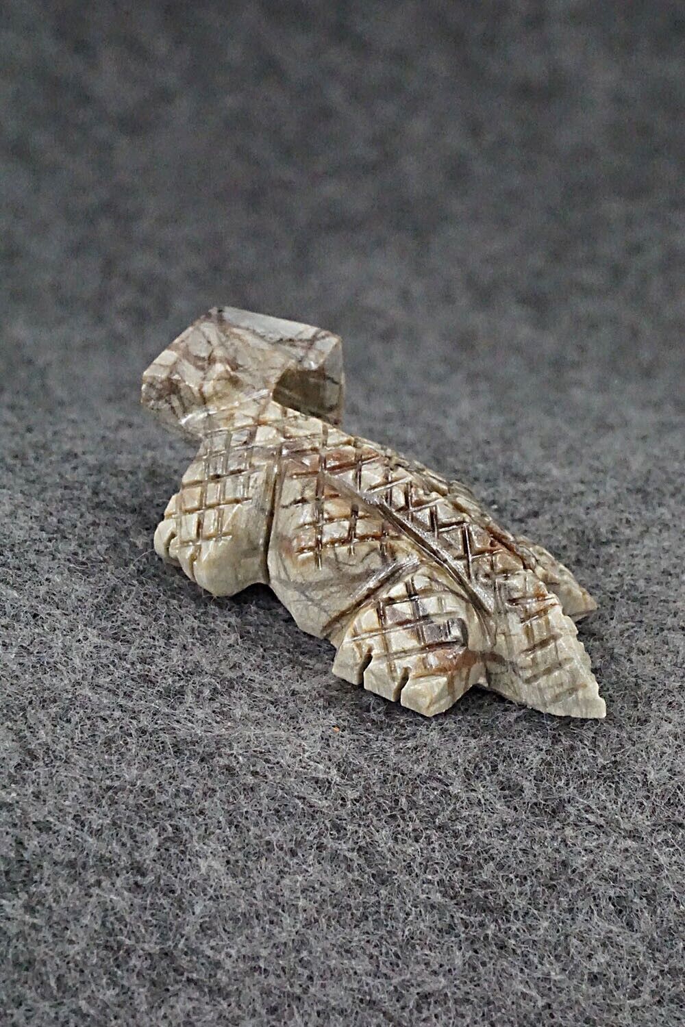 Horned Toad Zuni Fetish Carving - Carl Etsate