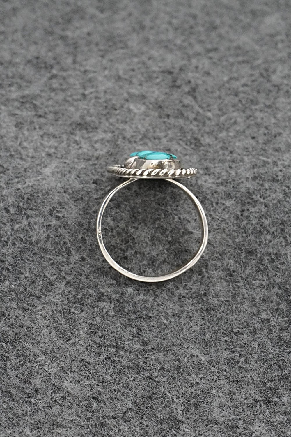 Turquoise & Sterling Silver Ring - Priscilla Reeder - Size 9
