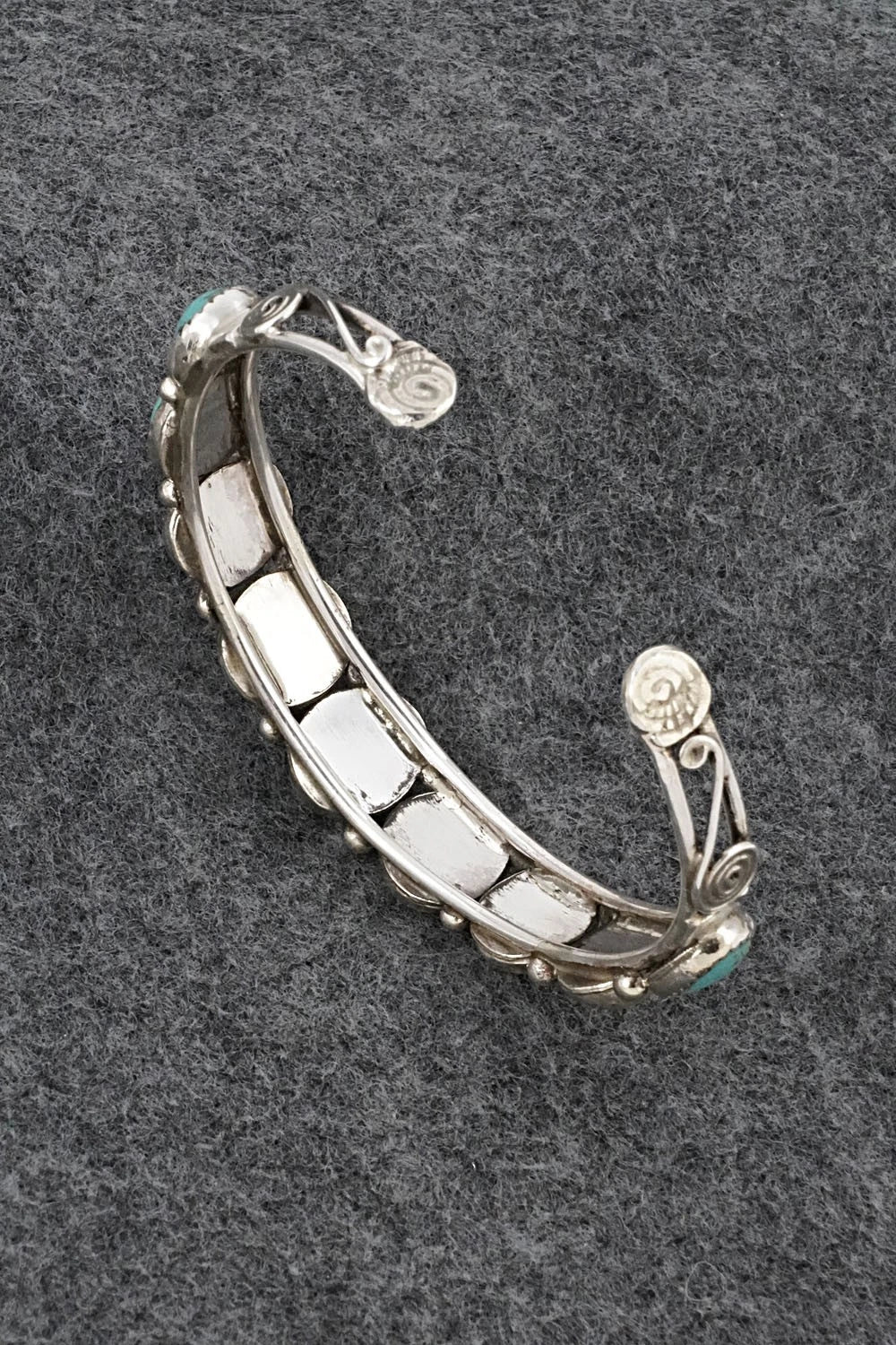 Turquoise & Sterling Silver Bracelet - Priscilla Reeder