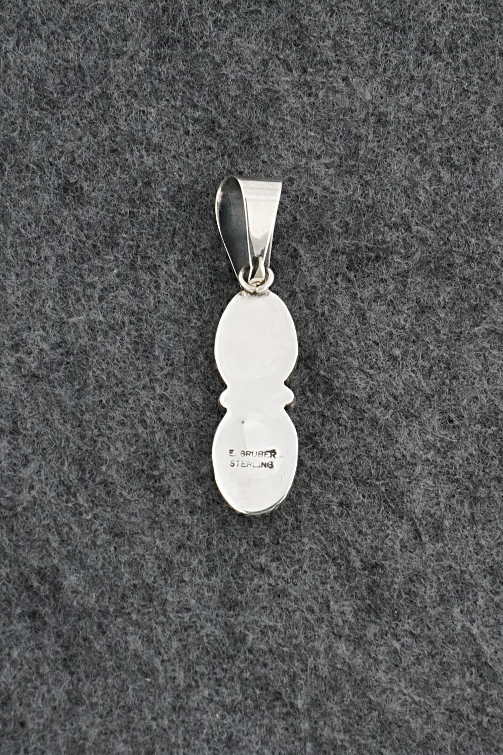 Turquoise & Sterling Silver Pendant - Eugene Gruber