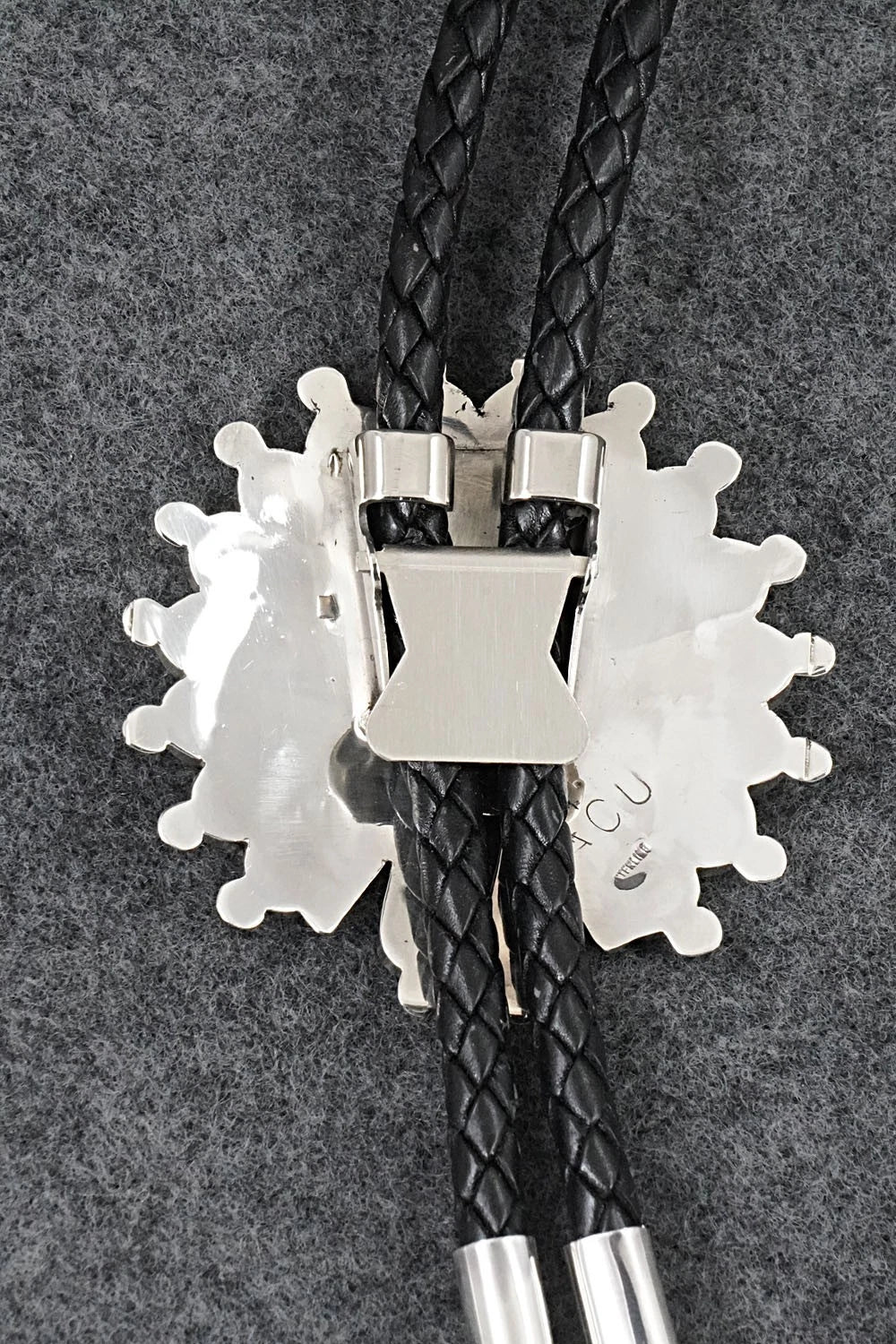 Multi-Stone & Sterling Silver Inlay Bolo Tie - April Unkestine