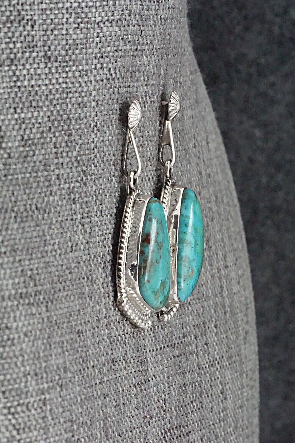 Turquoise and Sterling Silver Earrings - Sharon McCarthy