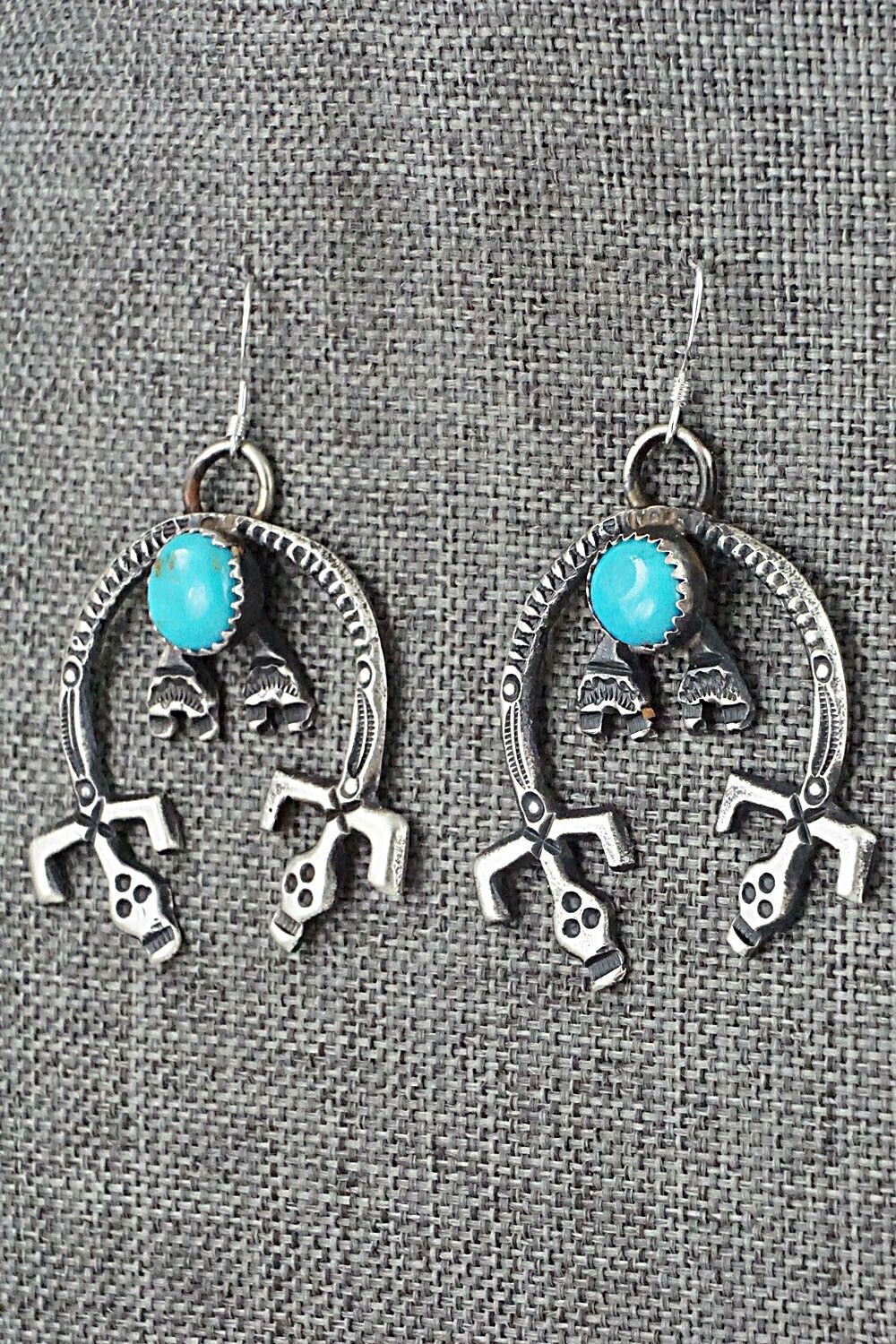 Turquoise & Sterling Silver Earrings - Eva & Linberg Billah