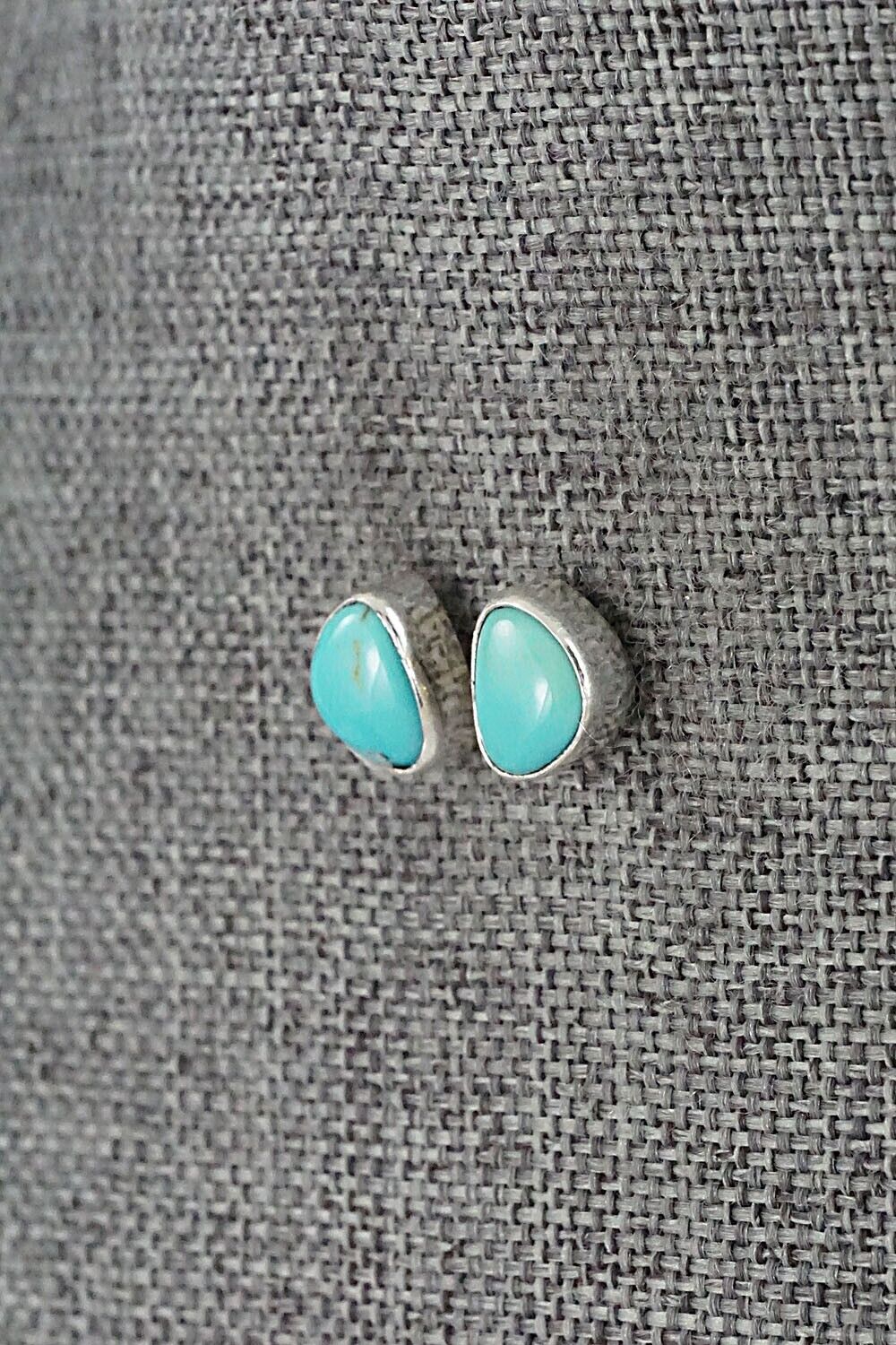 Turquoise & Sterling Silver Earrings - Marco Begaye