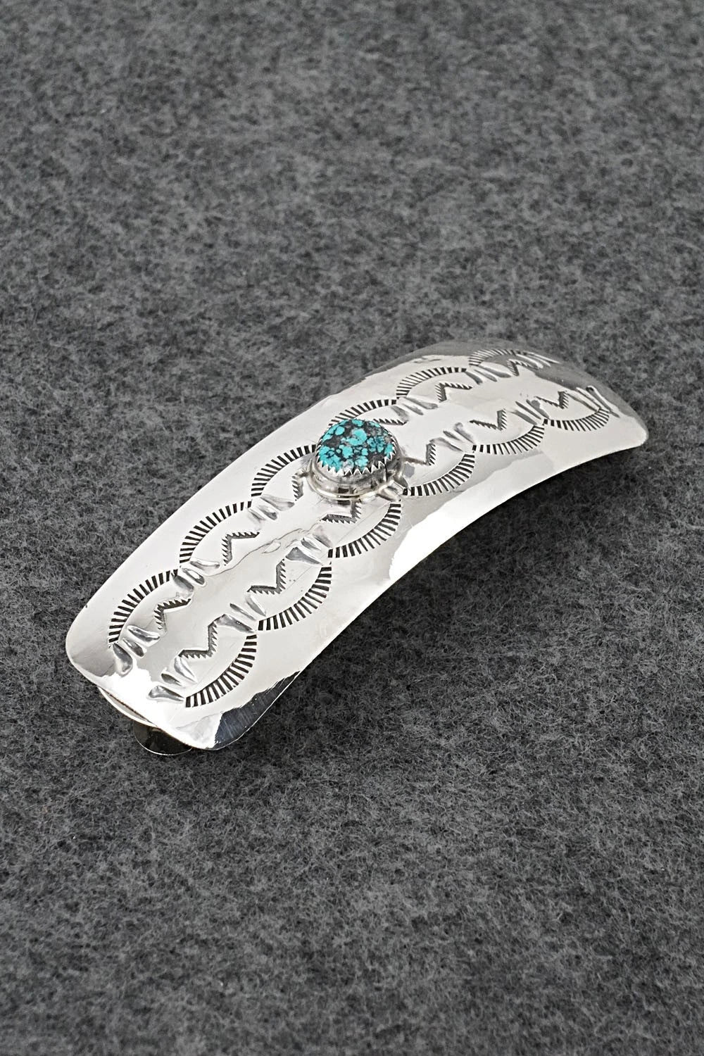 Turquoise & Sterling Silver Hair Barrette - Jolene Begay