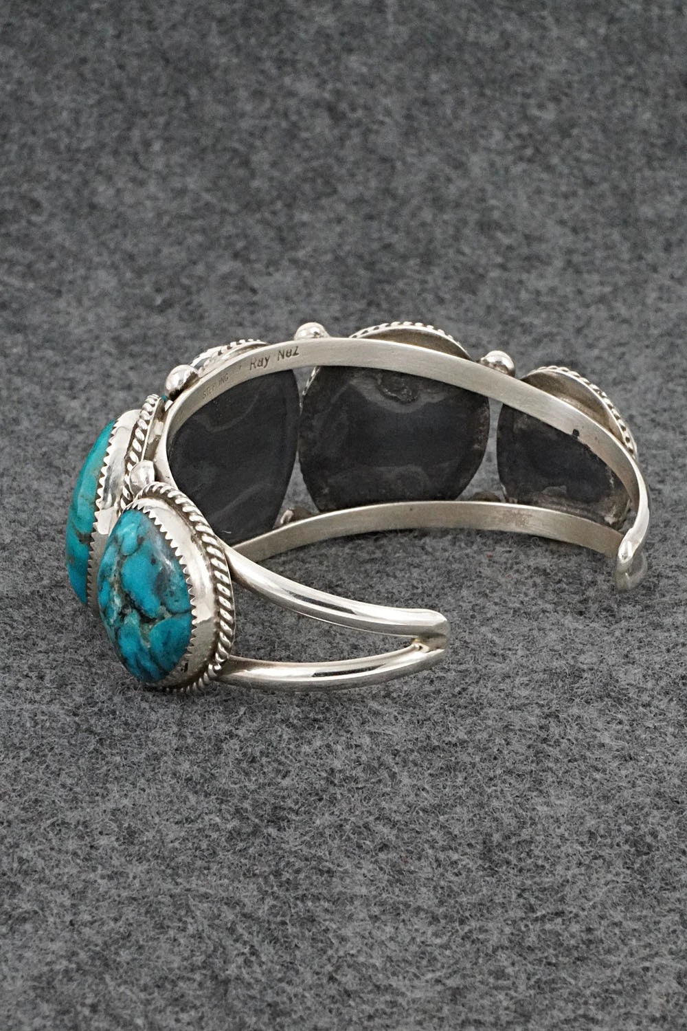 Turquoise & Sterling Silver Bracelet - Ray Nez