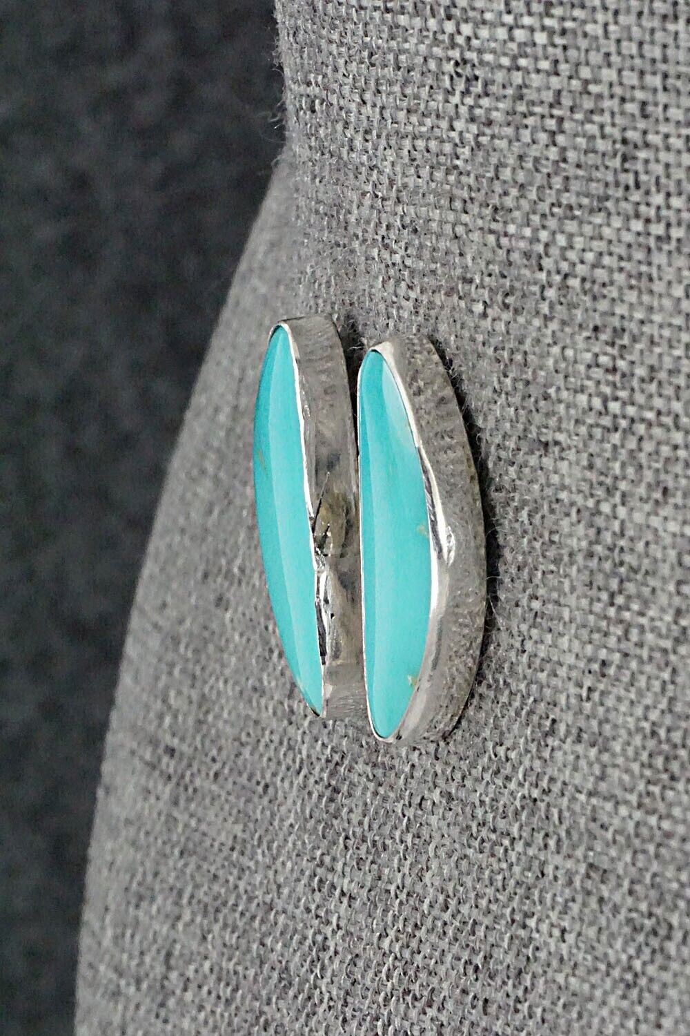Turquoise & Sterling Silver Earrings - Marco Begaye