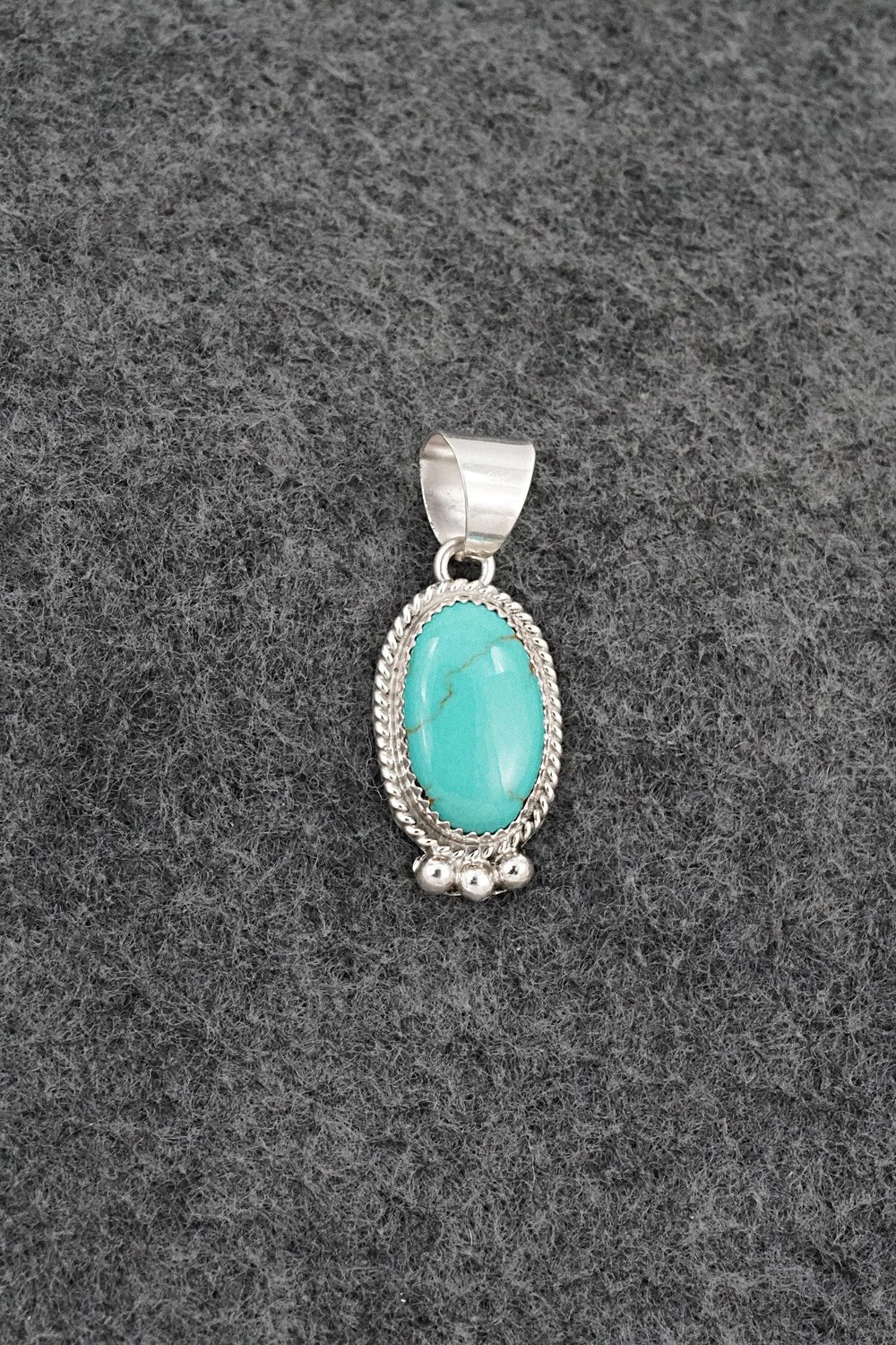 Turquoise & Sterling Silver Pendant - Byron Begay