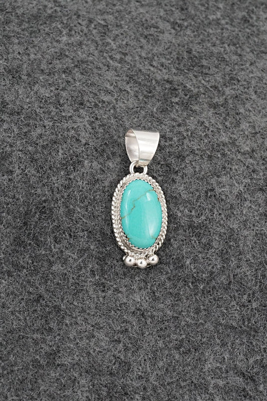 Turquoise & Sterling Silver Pendant - Byron Begay