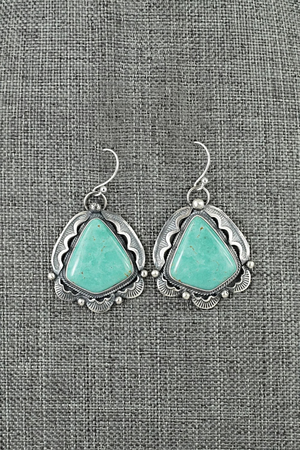 Turquoise & Sterling Silver Earrings - Jackson Hoskie