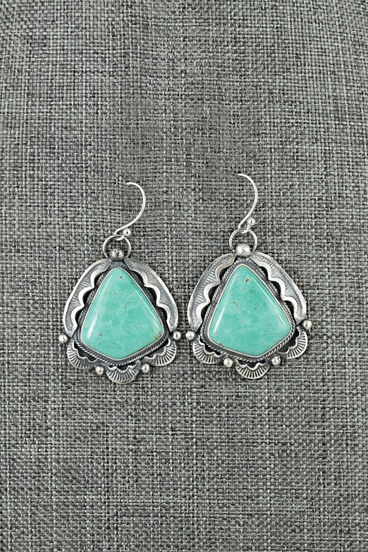 Turquoise & Sterling Silver Earrings - Jackson Hoskie