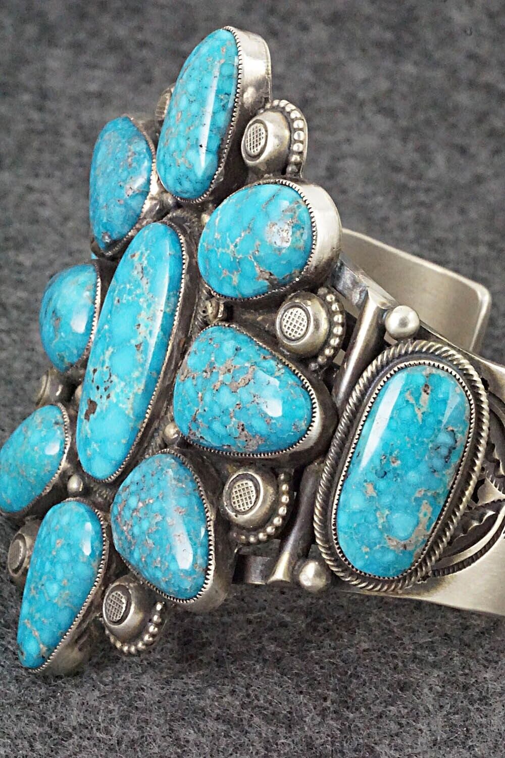 Turquoise and Sterling Silver Bracelet - Calvin Martinez