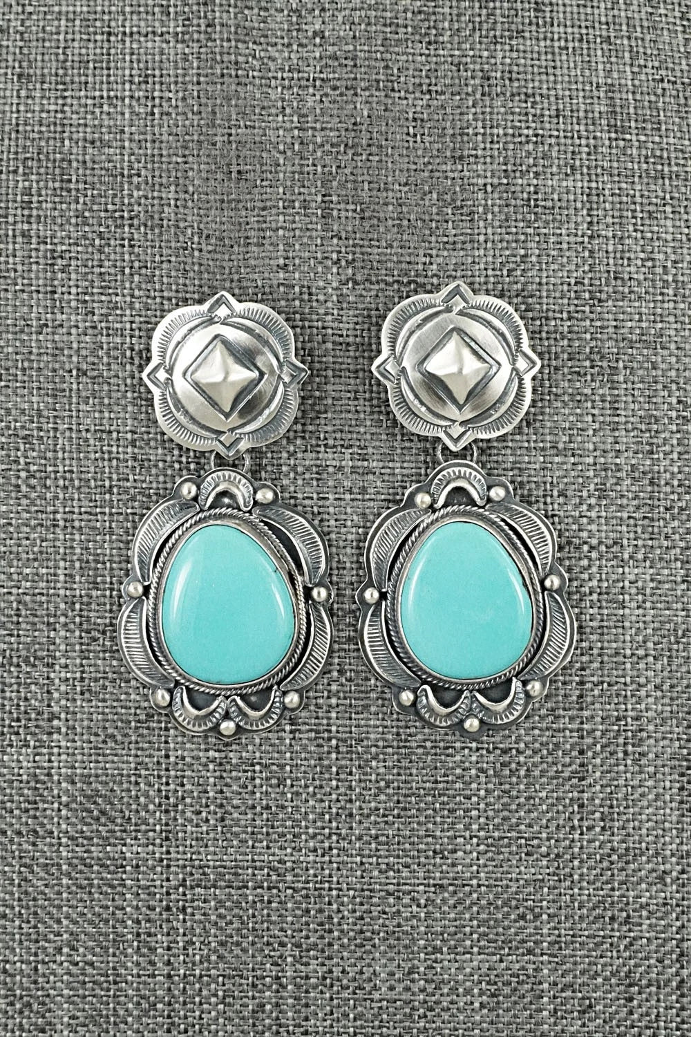 Turquoise & Sterling Silver Earrings - Randy Boyd