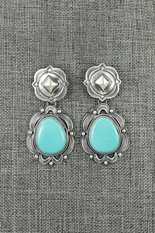 Turquoise & Sterling Silver Earrings - Randy Boyd