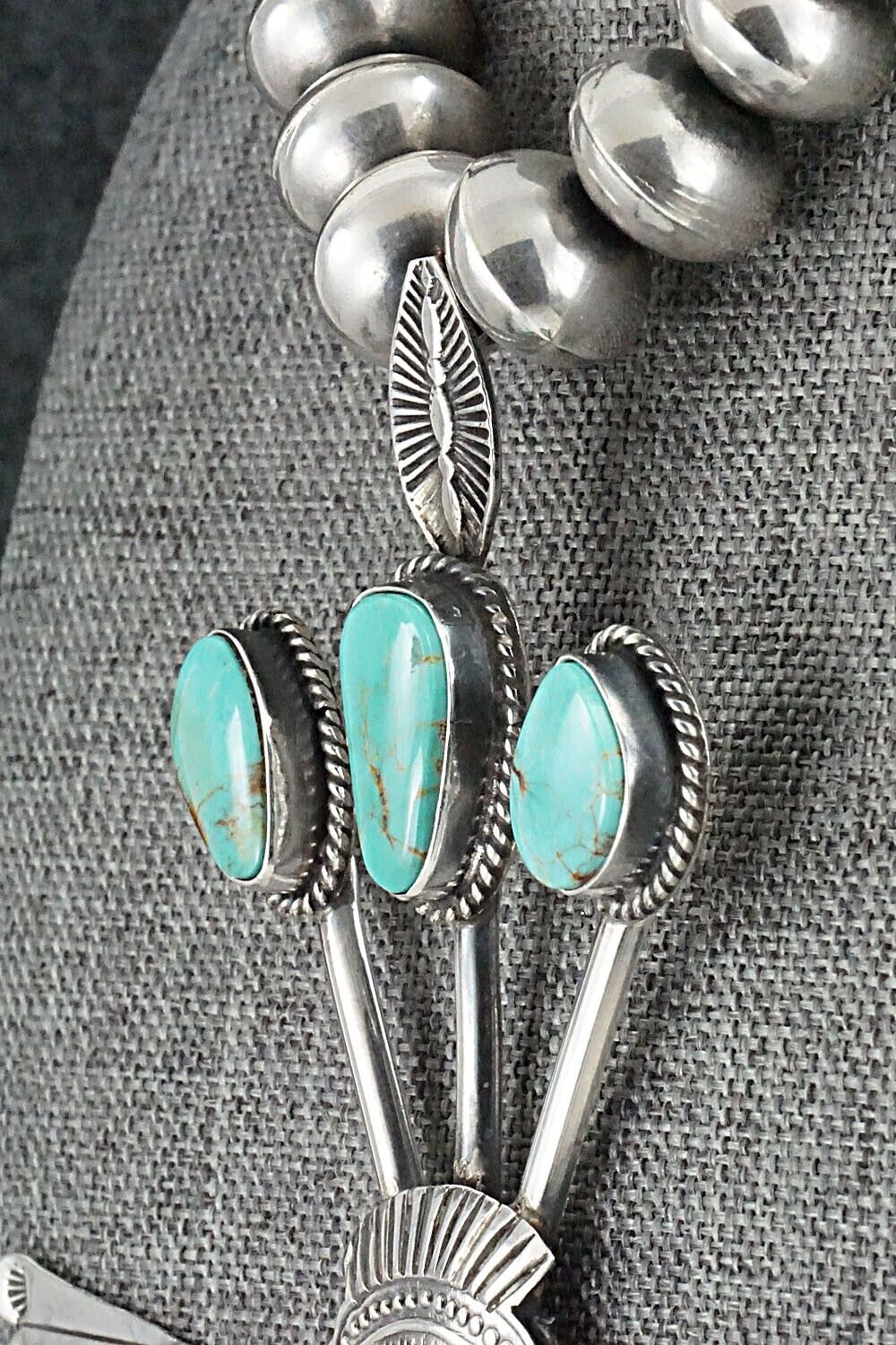 Turquoise & Sterling Silver Necklace - Garrett Hale