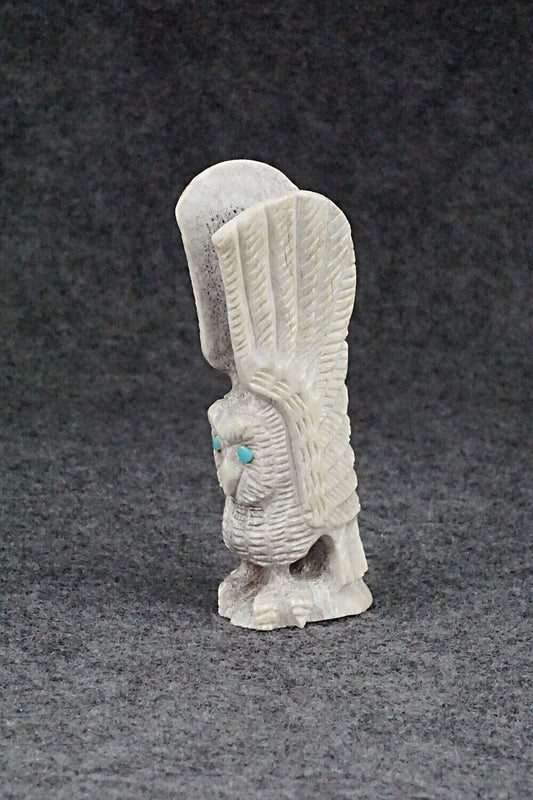 Owl Zuni Fetish Carving - Garrick Weeka