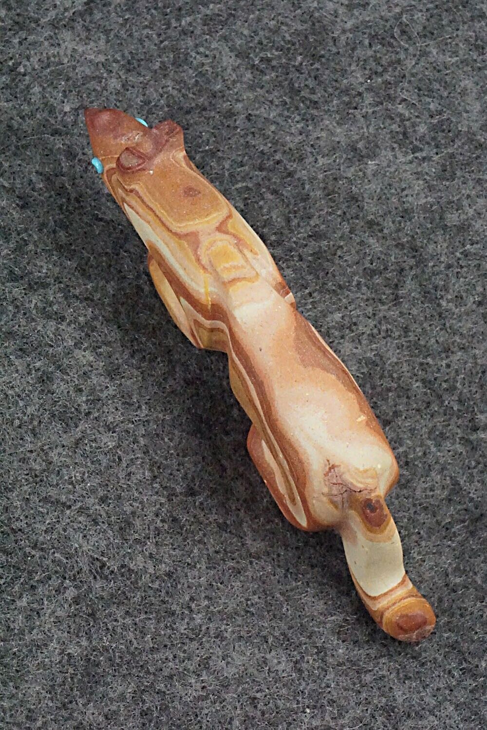 Mountain Lion Zuni Fetish Carving - Ronnie Lunasee