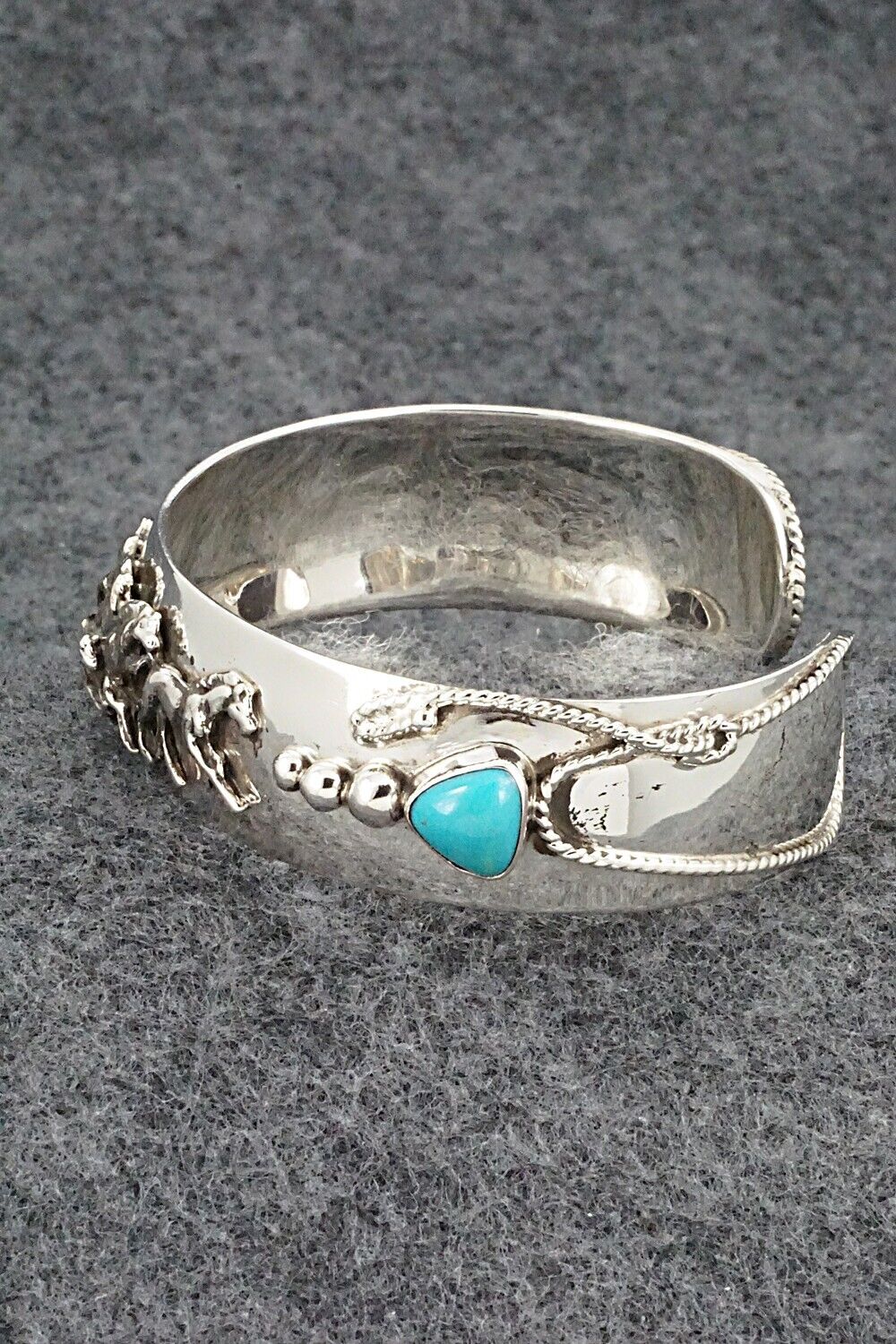 Turquoise & Sterling Silver Bracelet - Bobby Platero