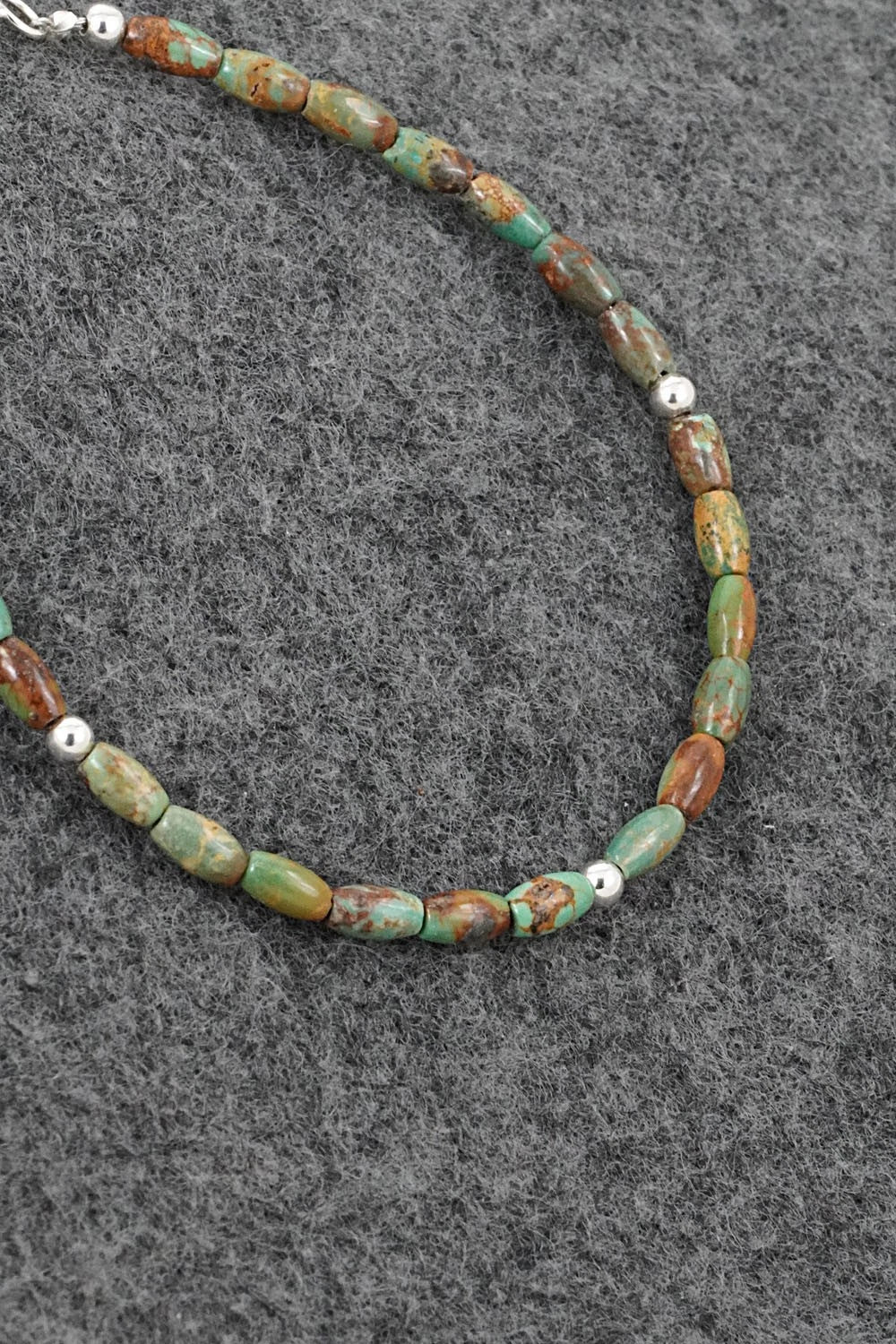 Turquoise & Sterling Silver Bracelet - Doreen Jake