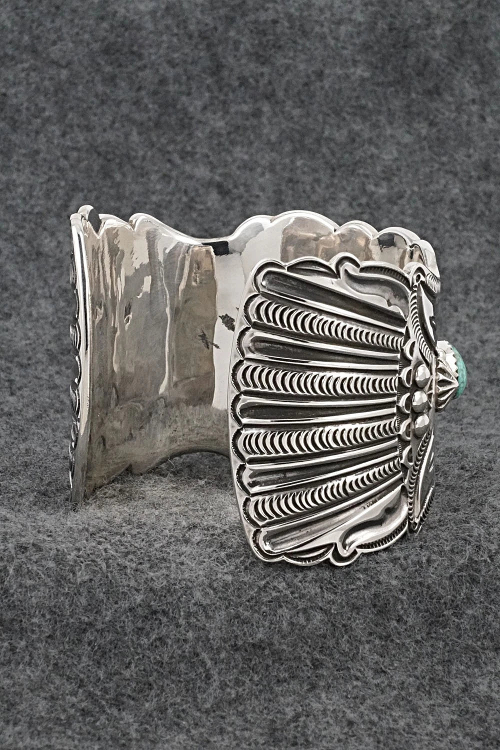 Turquoise & Sterling Silver Bracelet - Roland Dixson