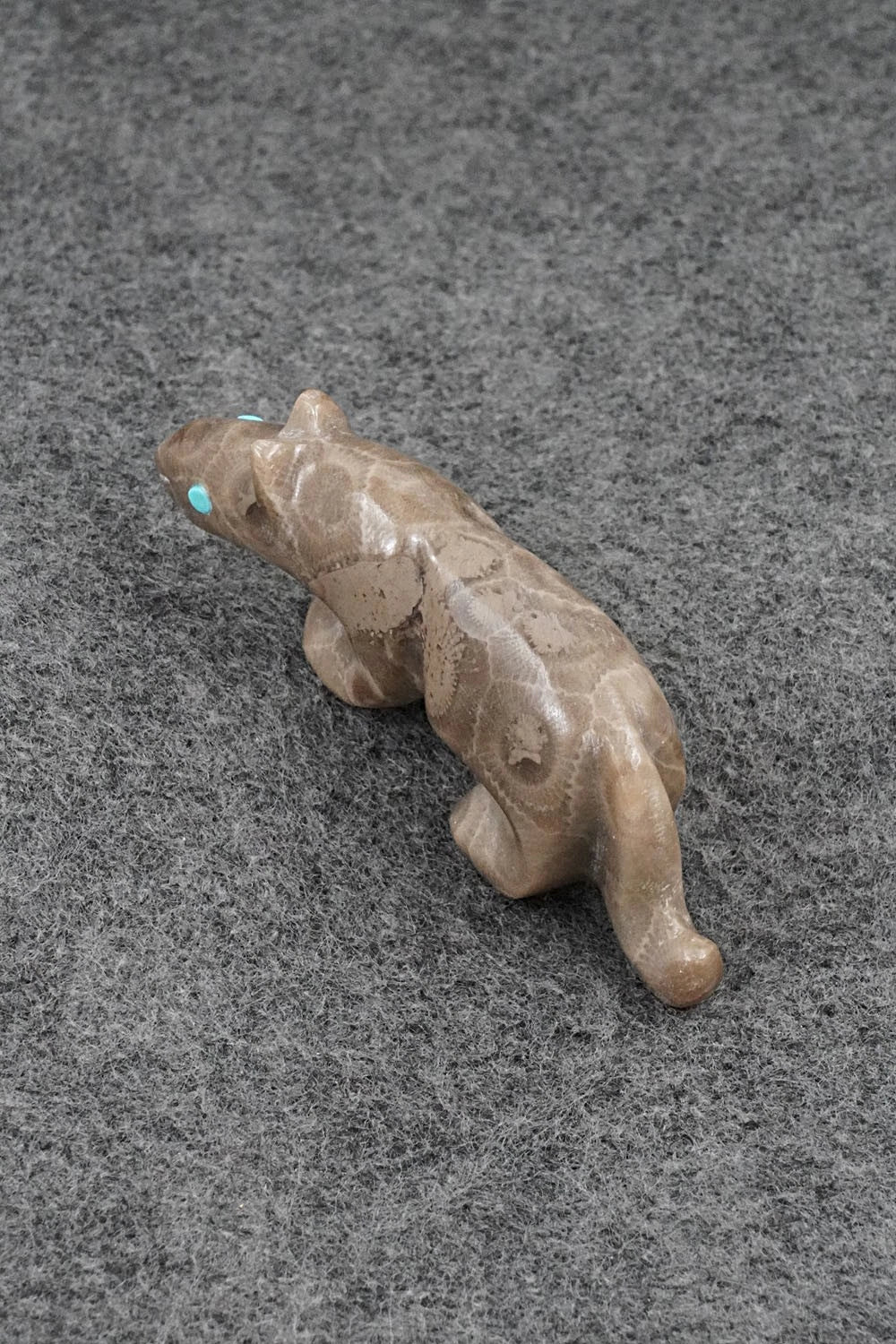 Mountain Lion Zuni Fetish Carving - Ronnie Lunasee