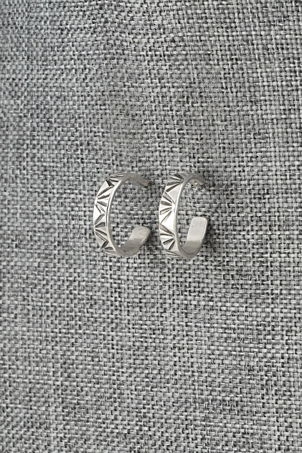 Sterling Silver Hoop Earrings - Elaine Tahe