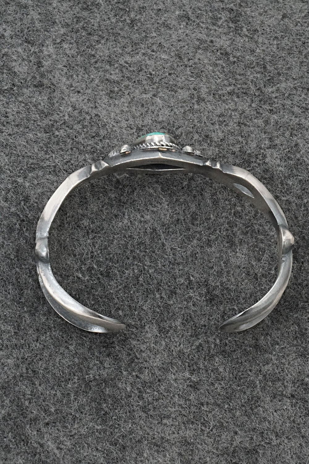Turquoise & Sterling Silver Bracelet - Harrison Bitsue