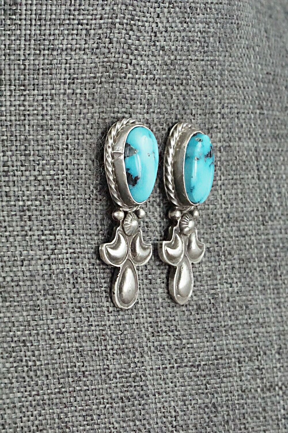 Turquoise & Sterling Silver Squash Blossom Set - Adrienne Gordon